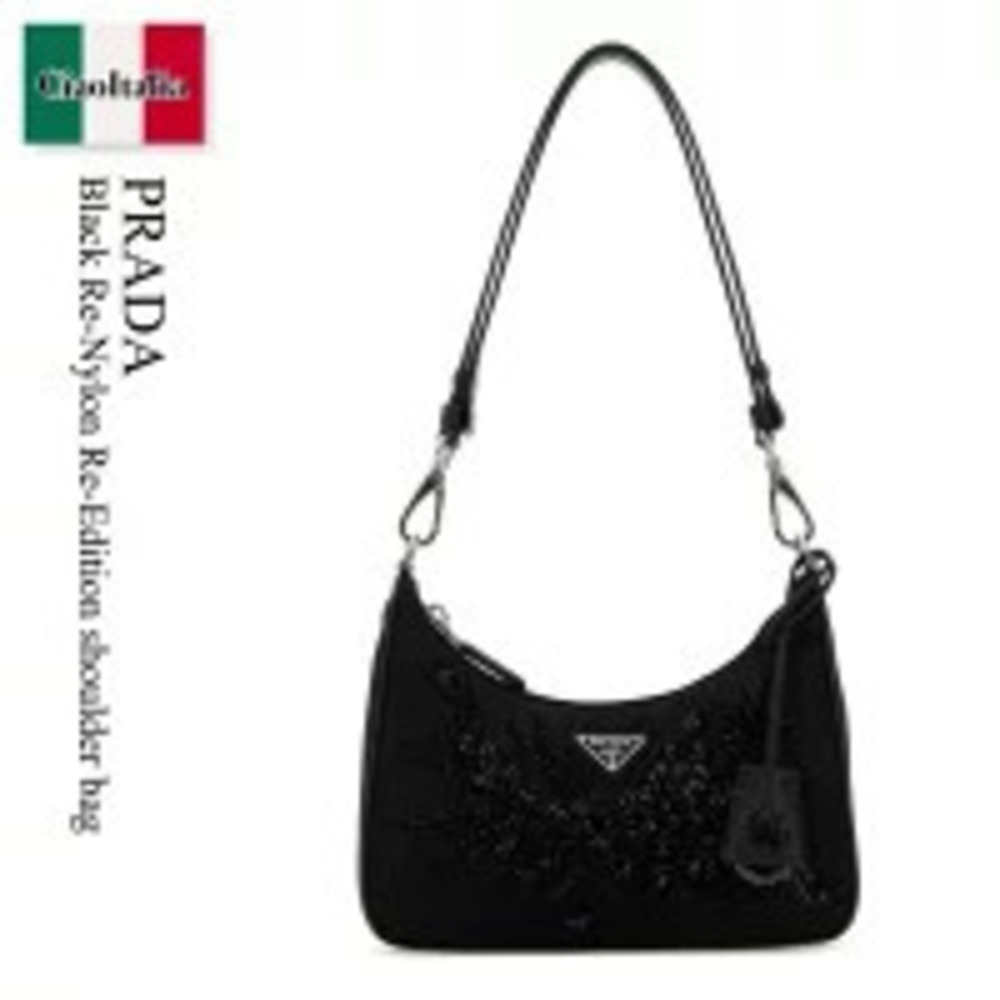 Prada Bag Black Re Re Edition Shoulder Pouch